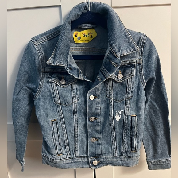 OFF-WHITE LIGHT BLUE JEAN JACKET - Picture 2 of 2